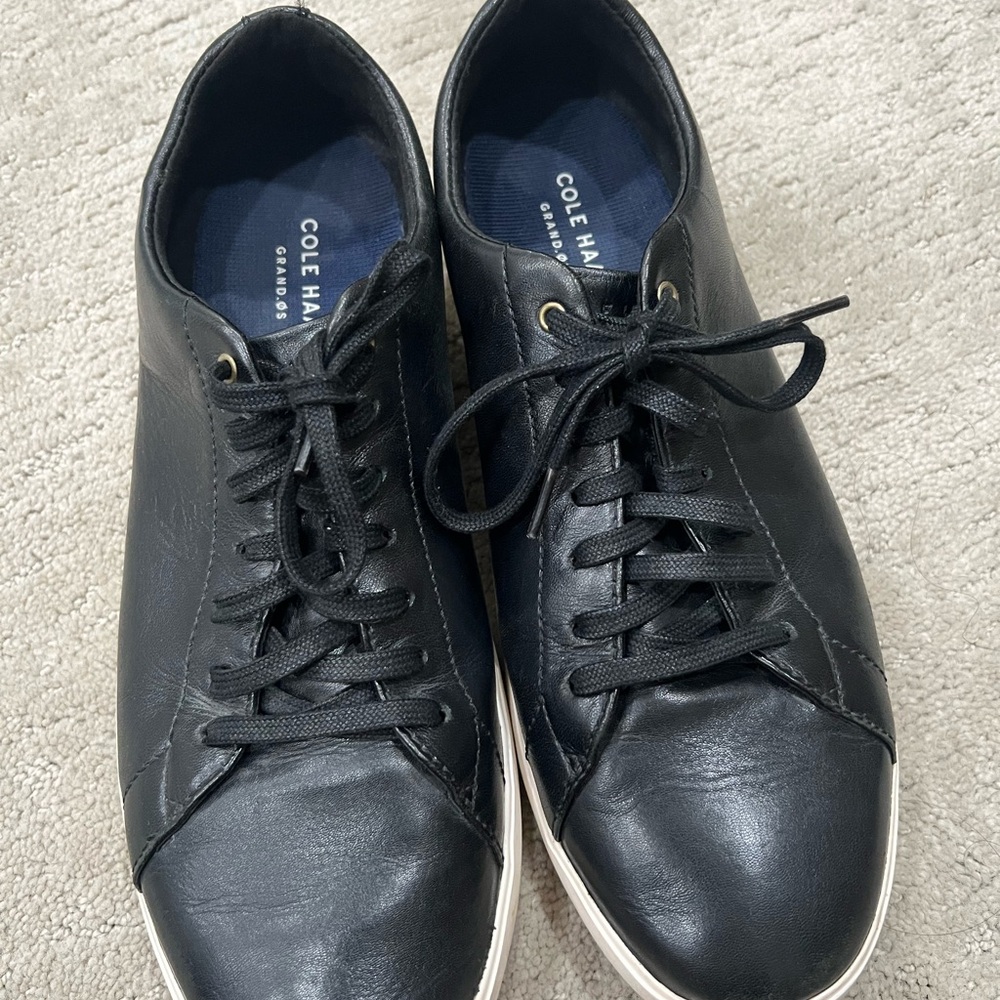 Cole Haan Black Sneakers Minimalist Leather Design